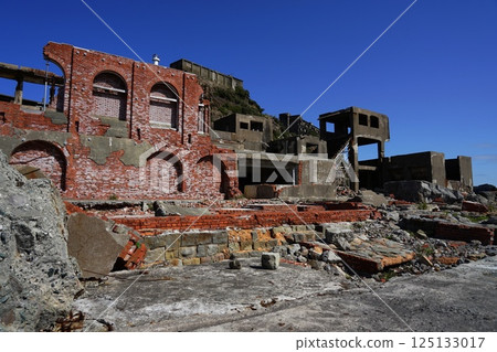 Decaying concrete blocks on Gunkanjima April 62, Nagasaki Gunkanjima 125133017