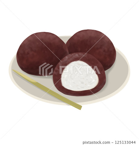 春分和秋分時節,人們將美味的肉餅和荻餅盛放在盤子裡,作為節日的菜餚。 春分和秋分時節,人們將美味的肉餅和荻餅盛放在盤子裡,作為節日的菜餚。 125133044