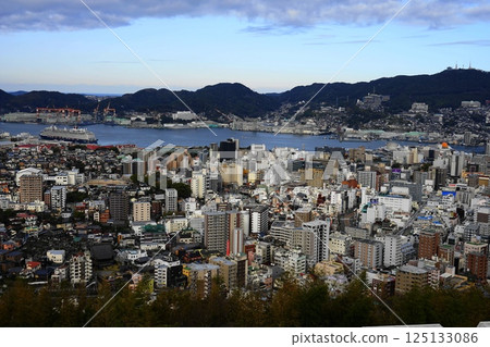 Nagasaki city and streetscape as seen from Hotel Yataro April 14th Nagasaki city 125133086