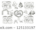 快樂熊婚禮（線描） 125133197
