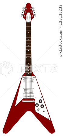 Electric guitar Flying V red 125133232