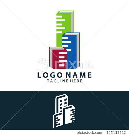 book building logo design vector book building logo design vector 125133512