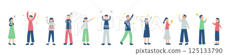 Illustrations of people that can be used for points 125133790
