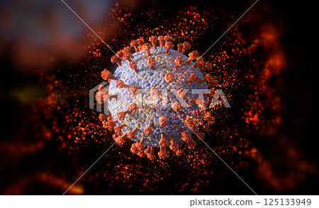 Coronavirus cell or covid-19 cell disease Coronavirus cell or covid-19 cell disease 125133949
