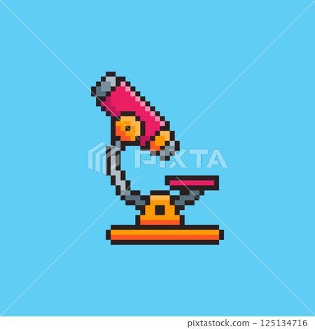 Pixel art Microscope game asset design Pixel art Microscope game asset design 125134716