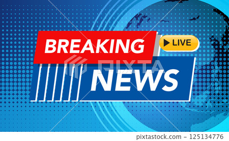 Breaking News Live Broadcast Graphic 125134776