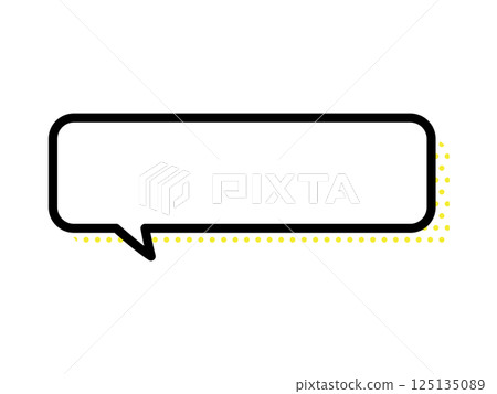 對話泡泡_圓角_圓點_黃色 對話泡泡_圓角_圓點_黃色 125135089