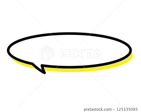 演講泡泡_圓圈_黃色 125135093