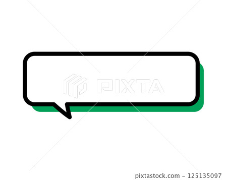Speech bubble_rounded corners_green 125135097