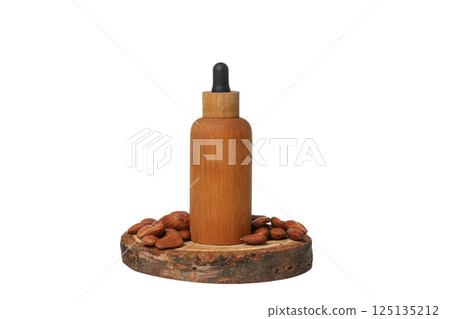 PNG, Almonds oil, isolated on white background 125135212
