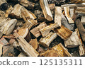 Timber scattered outdoors 125135311
