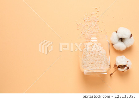 Sea salt, concept of spa and self care 125135355