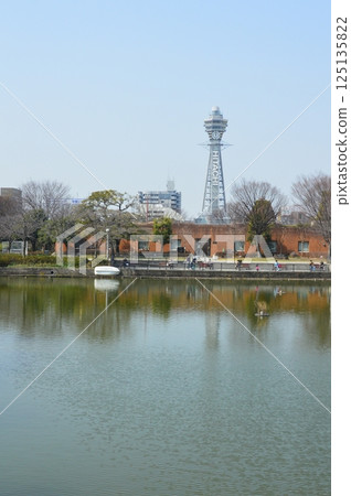 Tsutenkaku Tower as seen from Tennoji Park (Osaka City, Osaka Prefecture) Tsutenkaku Tower as seen from Tennoji Park (Osaka City, Osaka Prefecture) 125135822