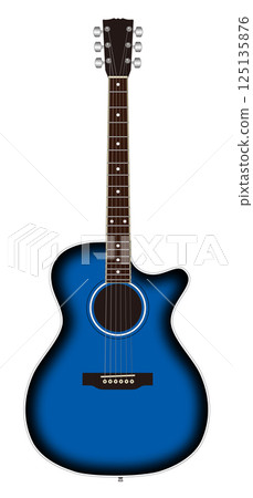 Acoustic Guitar Blue Sunburst Acoustic Guitar Blue Sunburst 125135876