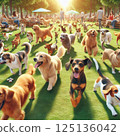 許多犬種的大型聚會 125136042