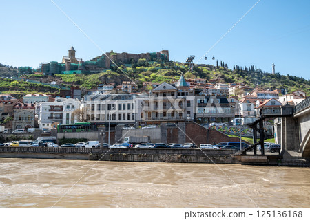 Cityscape view of Tbilisi, the capital of Georgia 125136168