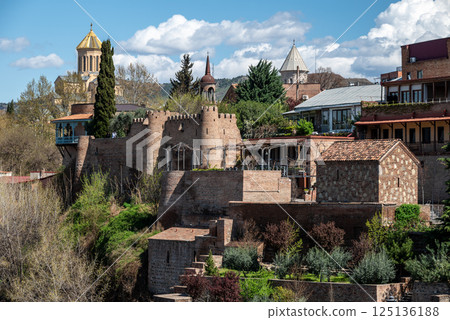 Cityscape view of Tbilisi, the capital of Georgia 125136188