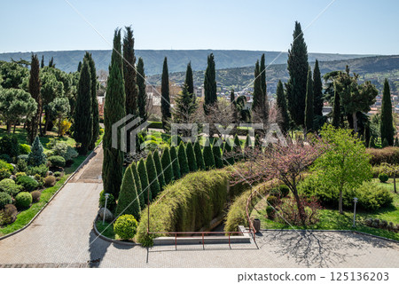 Cityscape view of Tbilisi, the capital of Georgia 125136203