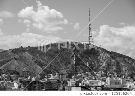 Cityscape view of Tbilisi, the capital of Georgia 125136204