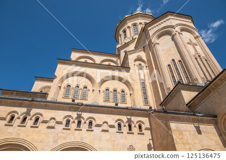 Holy Trinity Cathedral of Tbilisi (Sameba), main cathedral of the Georgian Orthodox Church in Tbilisi, capital of Georgia 125136475