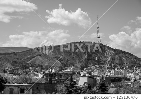 Cityscape view of Tbilisi, the capital of Georgia 125136476