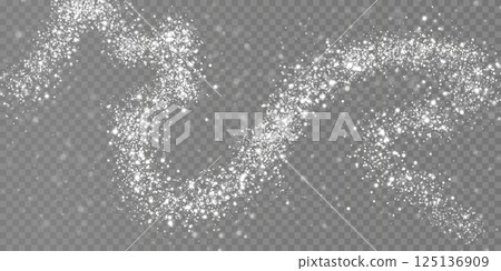 Scattered White Particles Sugar, Salt, or Flour with Texture, creating a beautiful culinary composition 125136909
