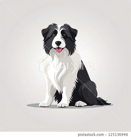 A clever Polish Lowland Sheepdog looking for clues 125136948