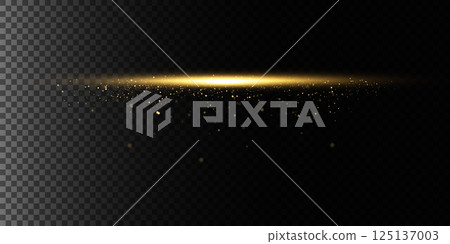 An Elegant Gold and Black Background Enhanced with Sparkles, Ideal for Media Use and More 125137003