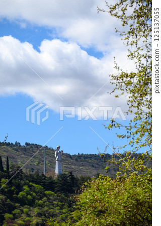 Kartlis Deda, Mother of Georgians monument on Sololaki hill in Tbilisi, capital of Georgia 125137055