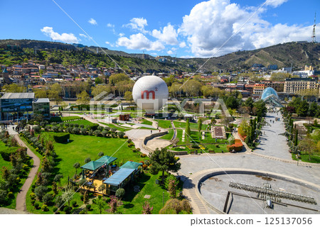 Cityscape view of Tbilisi, the capital of Georgia 125137056