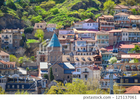 Cityscape view of Tbilisi, the capital of Georgia Cityscape view of Tbilisi, the capital of Georgia 125137061