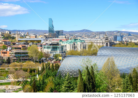 Cityscape view of Tbilisi, the capital of Georgia 125137063