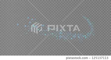 A Shimmering Sparkle Trail filled with Beautiful Light Particles Creating a Magical Atmosphere 125137113