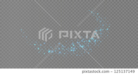A Glowing Blue Sparkle Trail Image Set Against a Transparent Background, Ideal for Various Uses A Glowing Blue Sparkle Trail Image Set Against a Transparent Background, Ideal for Various Uses 125137149