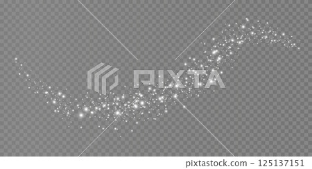 Experience the Magical Glittering Sparkle Effect on a Beautiful Transparent Background 125137151