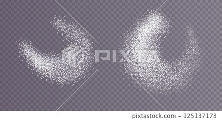 The beautiful and delicate white scattering of sugar crystals, fine salt, flour, or powdered ingredients upon surfaces The beautiful and delicate white scattering of sugar crystals, fine salt, flour, or powdered ingredients upon surfaces 125137173