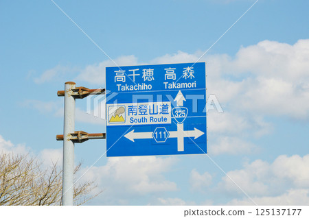 Mount Aso South Trail Signpost 125137177