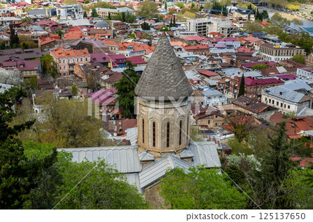 Cityscape view of Tbilisi, the capital of Georgia 125137650