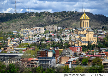 Cityscape view of Tbilisi, the capital of Georgia Cityscape view of Tbilisi, the capital of Georgia 125137672