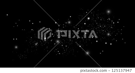 A Beautiful Starlit Night Sky, Brimming with Distant Stars and Cosmic Wonders in Vast Space 125137947