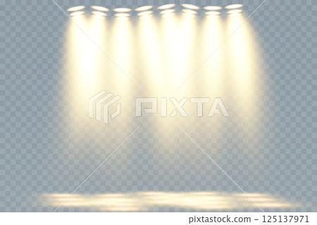 Illuminated Stage Lights for Live Performance and Special Events to Create Ambiance 125137971