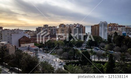 houses on the city buildings in the city,Malaga,Spain,Europe houses on the city buildings in the city,Malaga,Spain,Europe 125138114