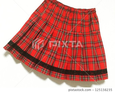 ◆Handmade◆Tartan check skirt 125138235