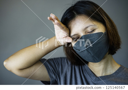 Women Is Tired From Everything, Background for advertising and wallpaper in relaxion and lifestyle scene. Women Is Tired From Everything, Background for advertising and wallpaper in relaxion and lifestyle scene. 125140567