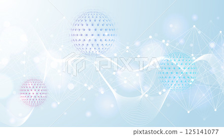 Quantum computing. Quantum processing. Artificial intelligence quantum computer technology concept. Future new technology for business or science presentation. Vector illustration. 125141077