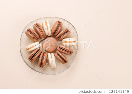 A delightful assortment of fresh macaroons A delightful assortment of fresh macaroons 125141549
