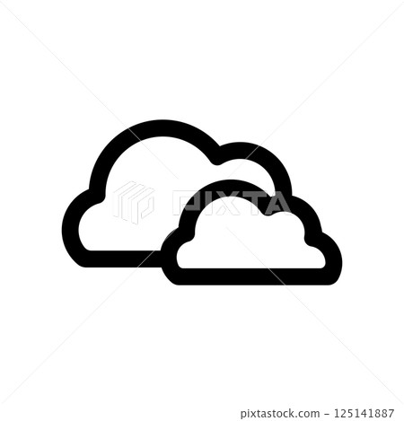 Cloud icon illustration 125141887