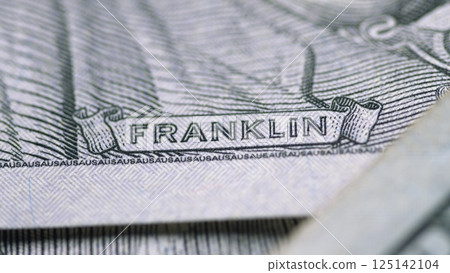 CloseUp of Franklin on U.S. Currency, highlighting its role in finance and trade CloseUp of Franklin on U.S. Currency, highlighting its role in finance and trade 125142104
