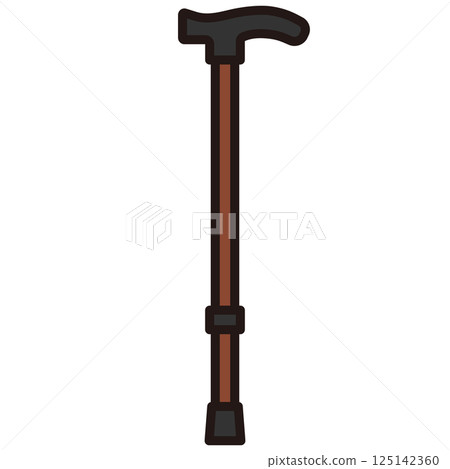 T 形手杖的簡單圖示 T 形手杖的簡單圖示 125142360