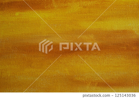 Abstract background. Yellow-brown painting canvas 125143036